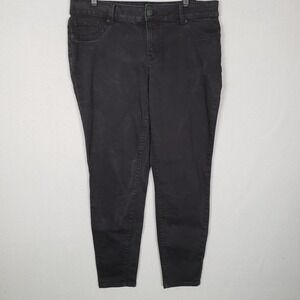 Maurices Stretchy Skinny Jeans Black Casual Basic Everyday Size XL Long Length